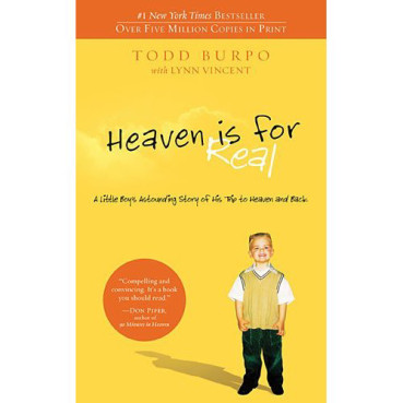 Colton Burpo, then almost 4 years old, "dies" during an emergency appendectomy, travels to heaven and reports back how "really, really big God is." Heaven Is for Real: A Little Boy's Astounding Story of His Trip to Heaven and Back, the Rev. Todd Burpo's 2010 tale of his son's round-trip to the Pearly Gates, has sold more than 7.5 million copies after 22 printings.  RNS photo courtesy Amazon.com.