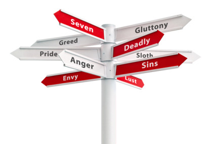 Lust, gluttony, greed, sloth, wrath, envy and pride still attract a lot of attention. But as the Internet and other media invade American life, our vices have also gone virtual, according to a new study.  *Note: This image is not available to download.  RNS photo courtesy Shutterstock.