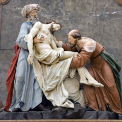 Deposition from the Cross from Vienna church - Nicodemus and Joseph of Arimatea.  Photo courtesy Shutterstock (http://shutr.bz/15W6boY)