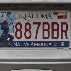 Oklahoma license plate image courtesy Madeleine Holland via Flickr