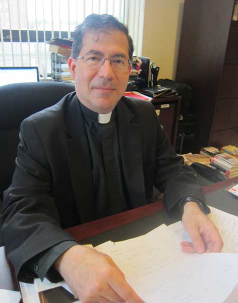 A year ago, the Rev. Frank Pavone was facing an unexpected existential crisis, confined by his bishop to a diocese in the Texas panhandle and fighting accusations of financial mismanagement. Now Pavone is back, with a new mission: defeating Barack Obama and making his anti-abortion group answerable only to Rome. RNS photo by David Gibson