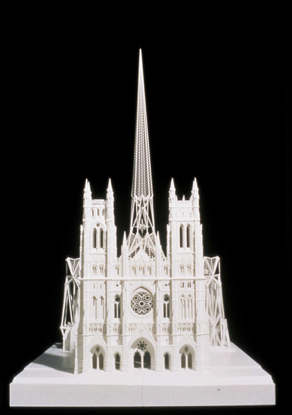 An exhibit focusing on the church designs of noted Spanish architect Santiago Calatrava went on display at the Vatican this week, with a large model, seen here, — shown to the public for the first time — of the soon-to-be rebuilt St. Nicholas Greek Orthodox Church in New York, which was destroyed in the 9/11 attacks. Photo courtesy Santiago Calatrava